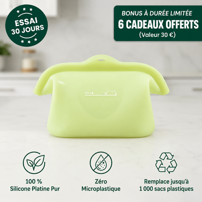 Pack de 4 contenants alimentaires réutilisables (1 L)