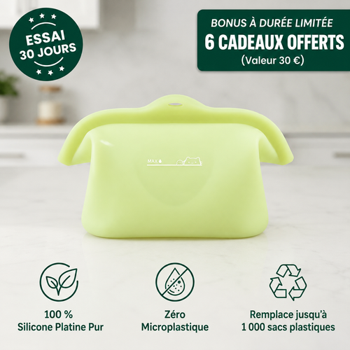 Pack de 4 contenants alimentaires réutilisables (1 L)