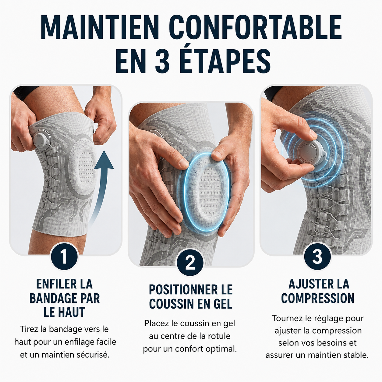 Genouillère de Soutien Homelyn — Confort articulaire au quotidien