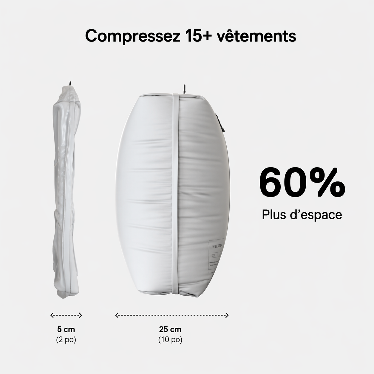 SpacePack — Le sac qui triple la place dans votre valise