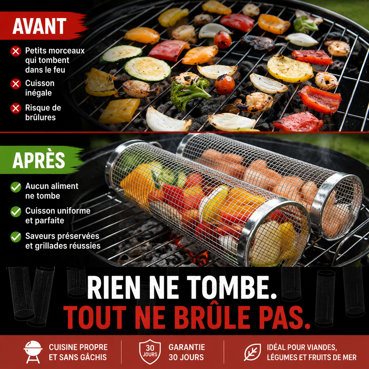 Panier-Grille Homelyn — Pour des barbecues sans ratés