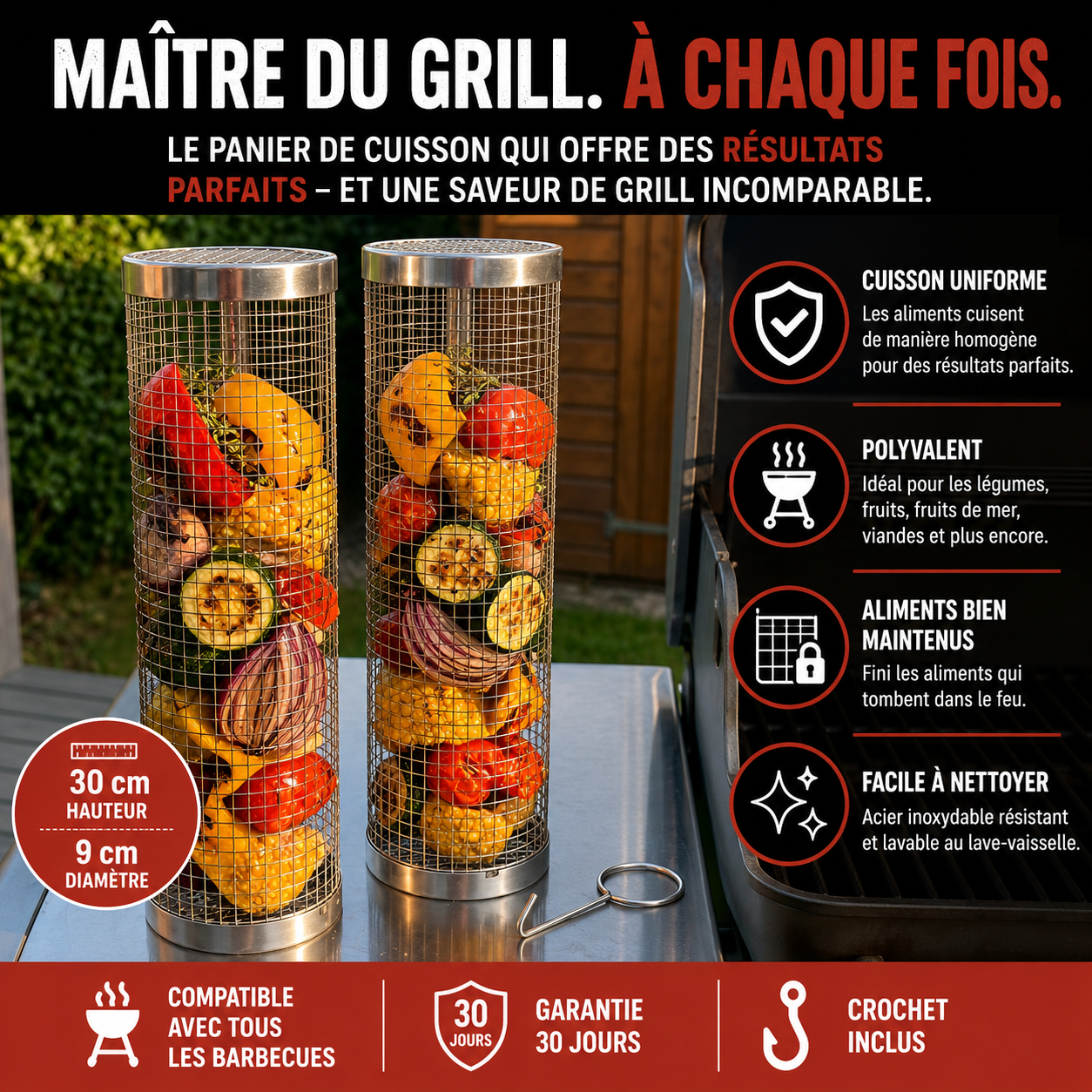 Panier-Grille Homelyn — Pour des barbecues sans ratés