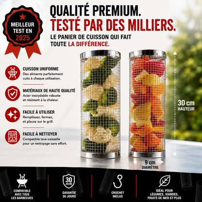 Panier-Grille Homelyn — Pour des barbecues sans ratés
