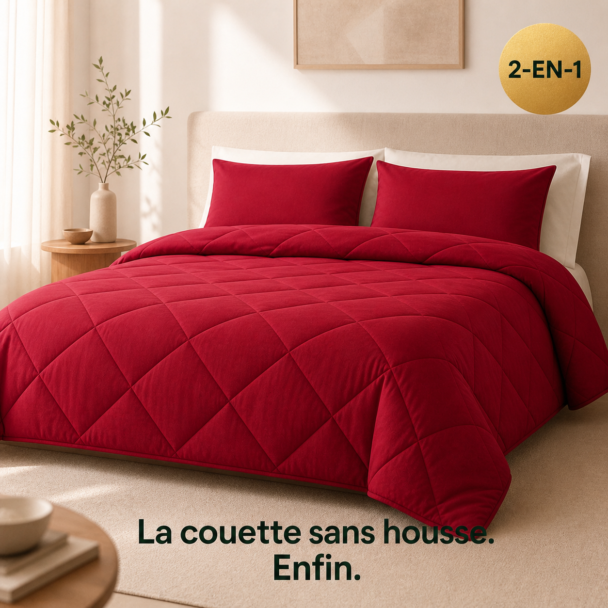 Homelyn® – La couette 2-en-1 sans housse