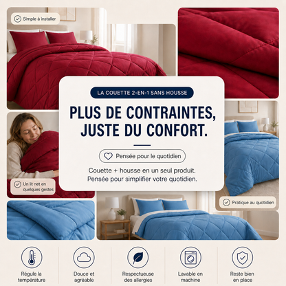 Homelyn® – La couette 2-en-1 sans housse
