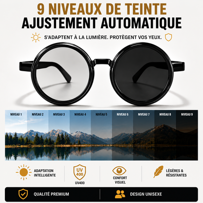 Lunettes de soleil à teinte ajustable