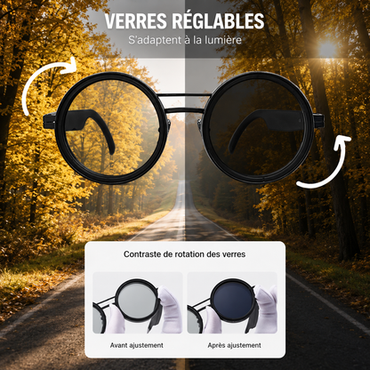 Lunettes de soleil à teinte ajustable