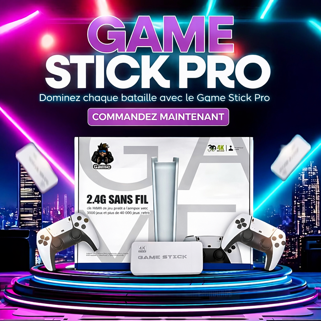 Console sans fil UtilitiTech X Retro Game Stick Pro+ 2