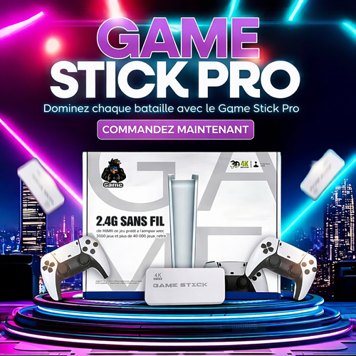 Console sans fil UtilitiTech X Retro Game Stick Pro+ 2