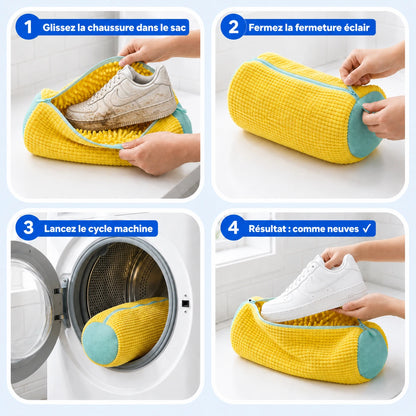 Sac à linge conçu pour les chaussures