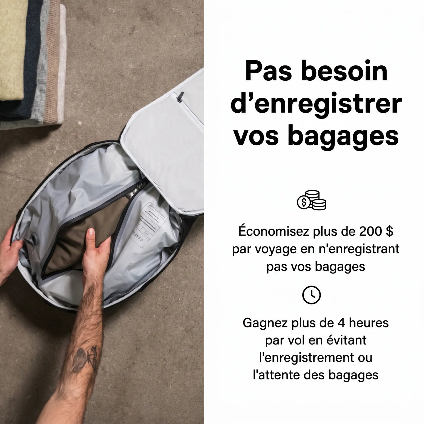 SpacePack — Le sac qui triple la place dans votre valise